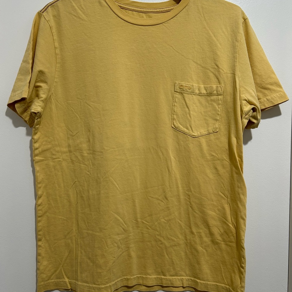RVCA Yellow Short Sleeve Tee